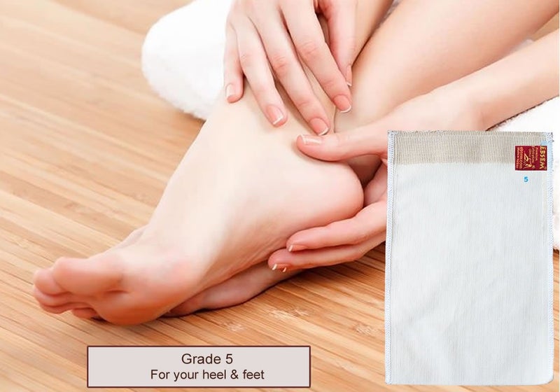 EBSEM Turkish Bath Hamam Hammam Spa Exfoliator Peeling Glove Kese Mitt Exfoliating Gloves for face, body, arms, legs,feet (Grade 5 for your heel & feet (Very thick texture) - Image 1